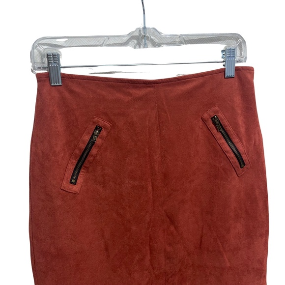 DO+BE Women's Faux Suede Fringe Mini Skirt Sz M - Picture 3 of 10